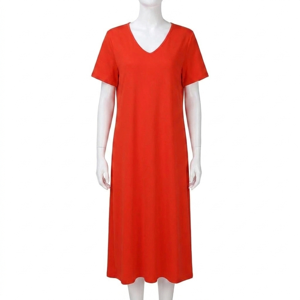 NEW ANNA CATE meredith midi dress in orange dot com